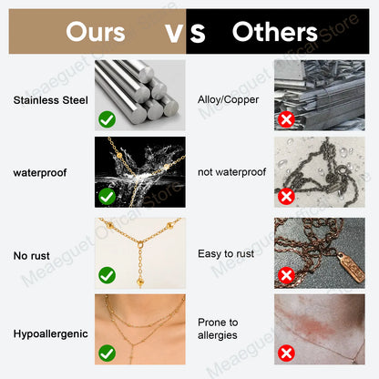 Stainless Steel Lariat Necklace Gold Plated, Dainty Long Necklace Laryered Necklaces for Women Girls, Y Shape Drop Pendant