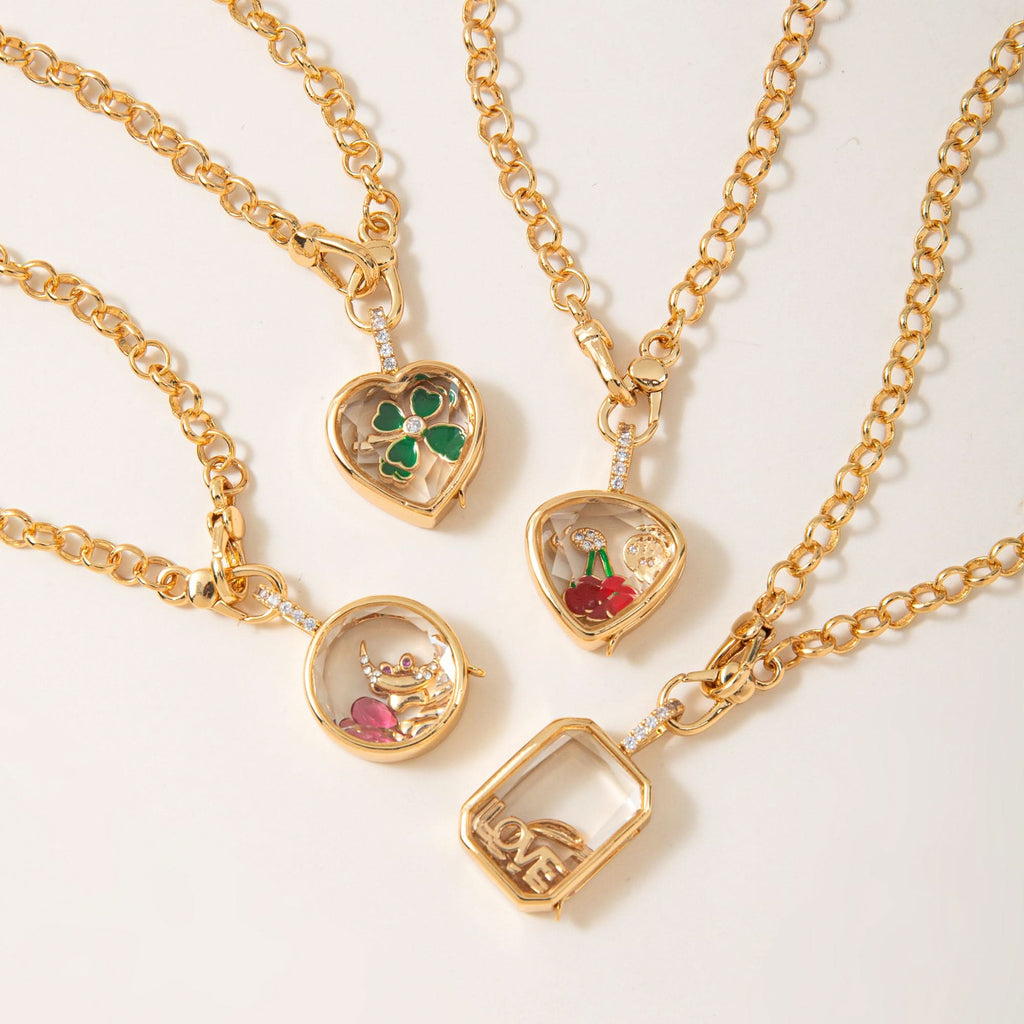 Locket Necklace And Charms