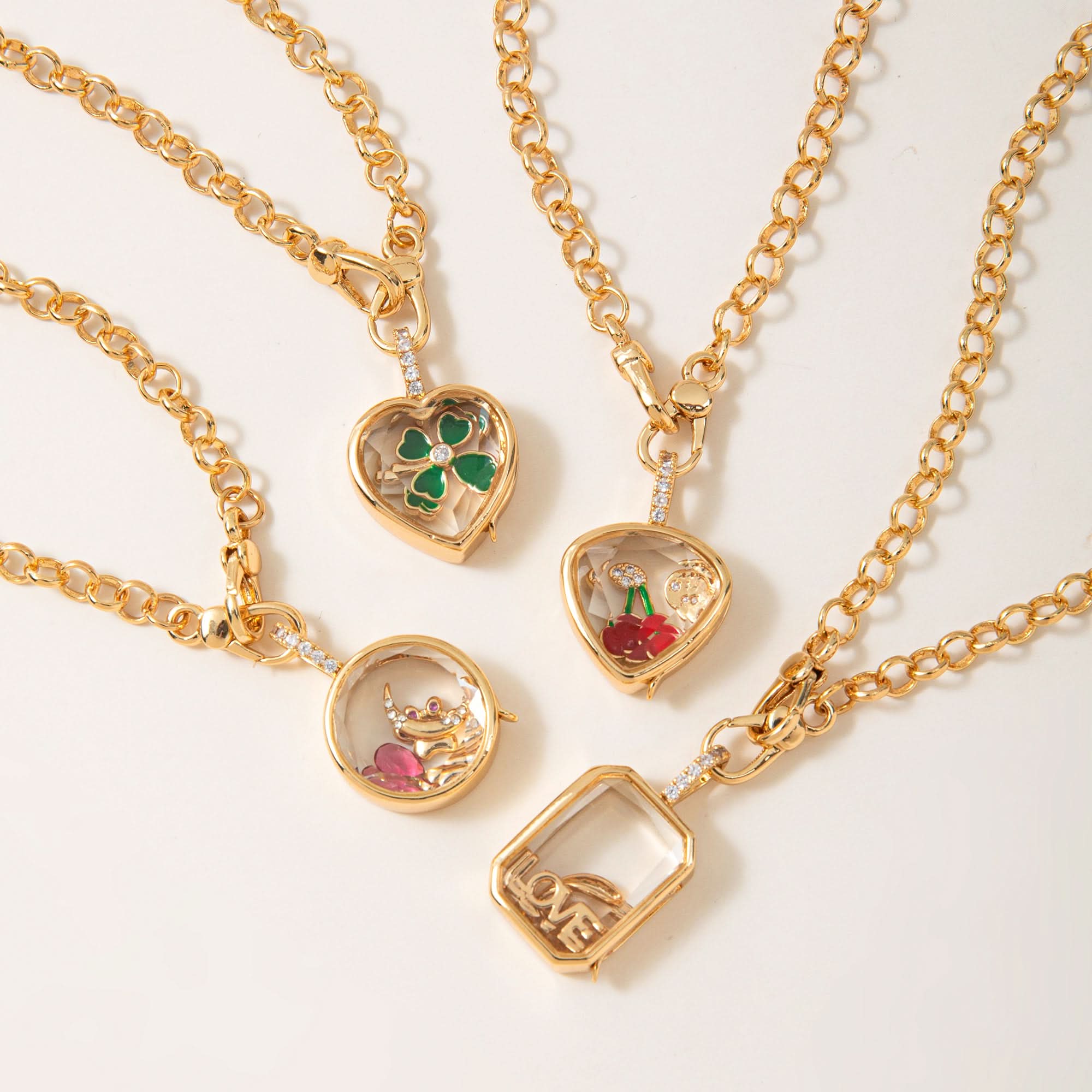 Locket Necklace And Charms
