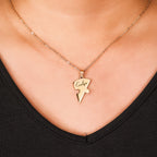 Personalized Heart Puzzle Necklace